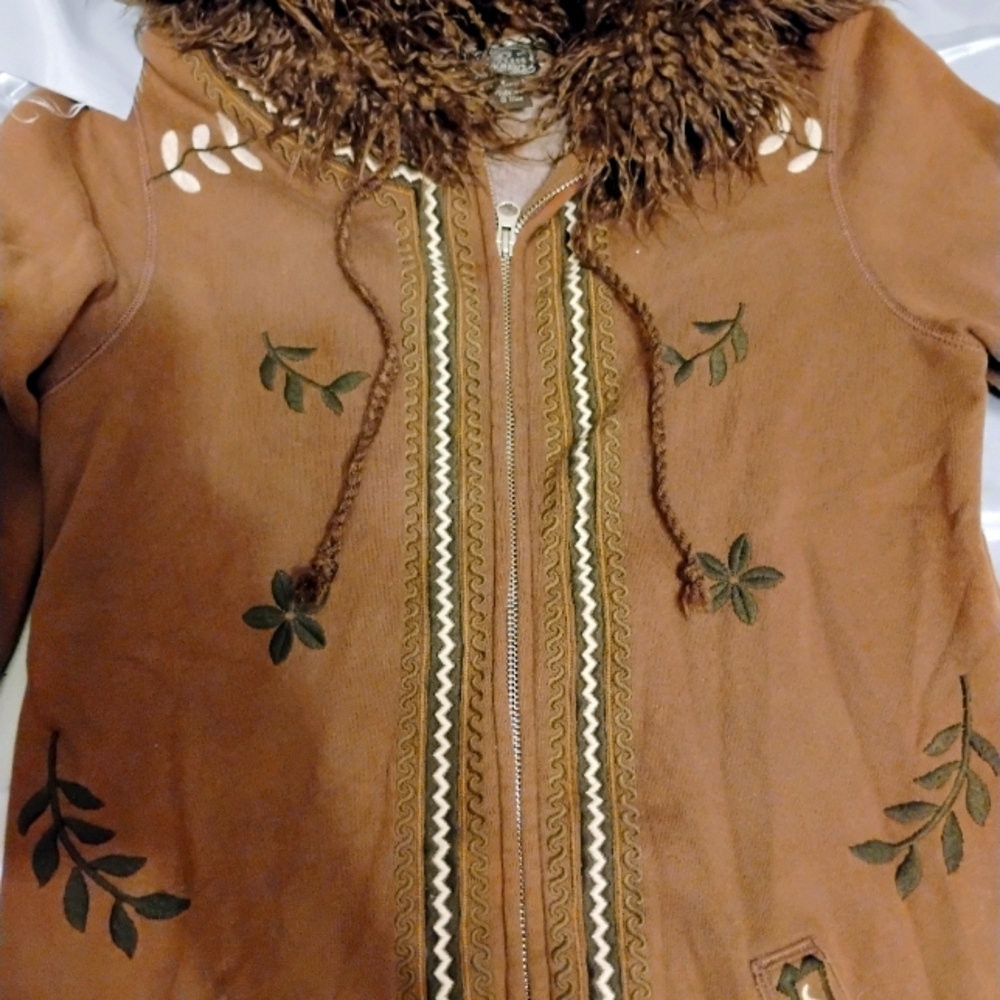 Lucky Brand knee length winter coat sweater jacket worn once